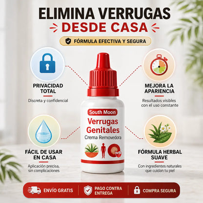 Tratamiento tópico para verrugas intimas externas en tan solo 5 día de aplicación