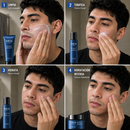 Kit rutina facial simple para hombres