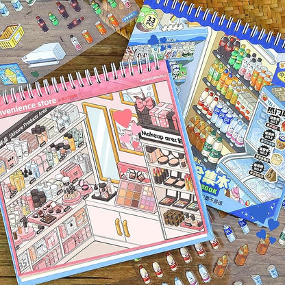 Pausa Creativa – Libro de Escenarios con Stickers