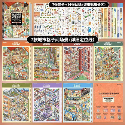 Pausa Creativa – Libro de Escenarios con Stickers